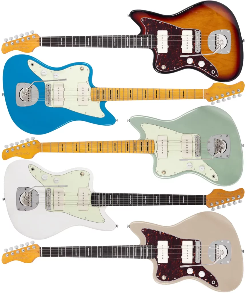 Left Handed Sire Guitars - Larry Carlton J5  LH - Available in 5 finishes; 3 Tone Sunburst, Blue, Sherwood Green Metallic, White, or Champagne Gold Metallic