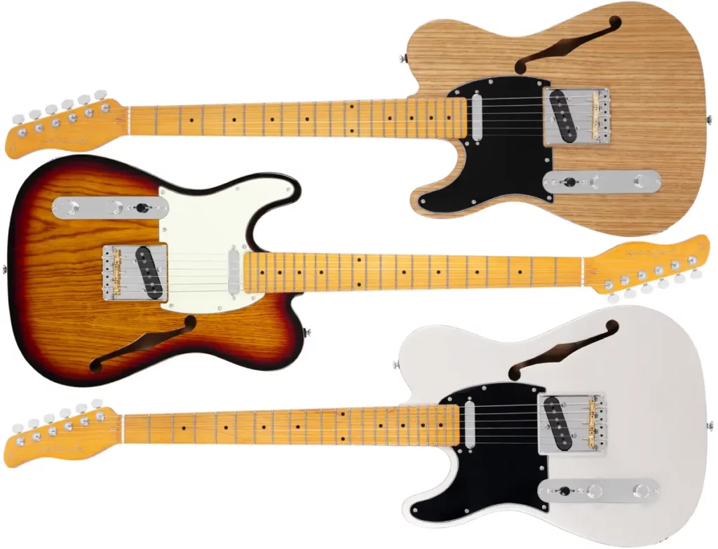 Left Handed Sire Guitars - Larry Carlton T7TV LH - Available in 3 finishes; Natural, 3 Tone Sunburst, or Silver
