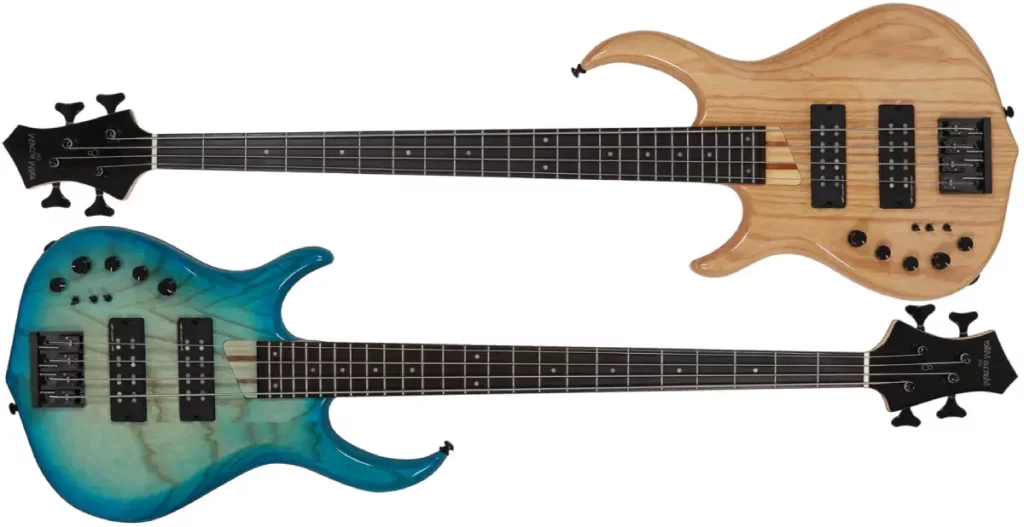 Left Handed Sire Bass Guitars - Marcus Miller M5 LH 4-String - Available in 2 finishes; Natural or Transparent Blue