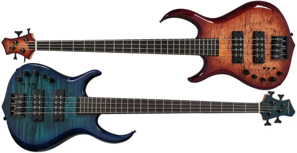 Left Handed Sire Bass Guitars - Marcus Miller M7 Alder LH 4-String - Available in 2 finishes; Brown Sunburst or Transparent Blue