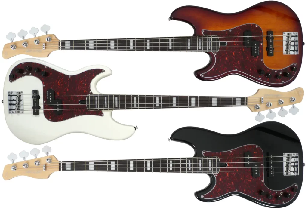 Left Handed Sire Bass Guitars - Marcus Miller P7 LH 4-String - Available in 3 finishes; Tobacco Sunburst, Antique White, or Black