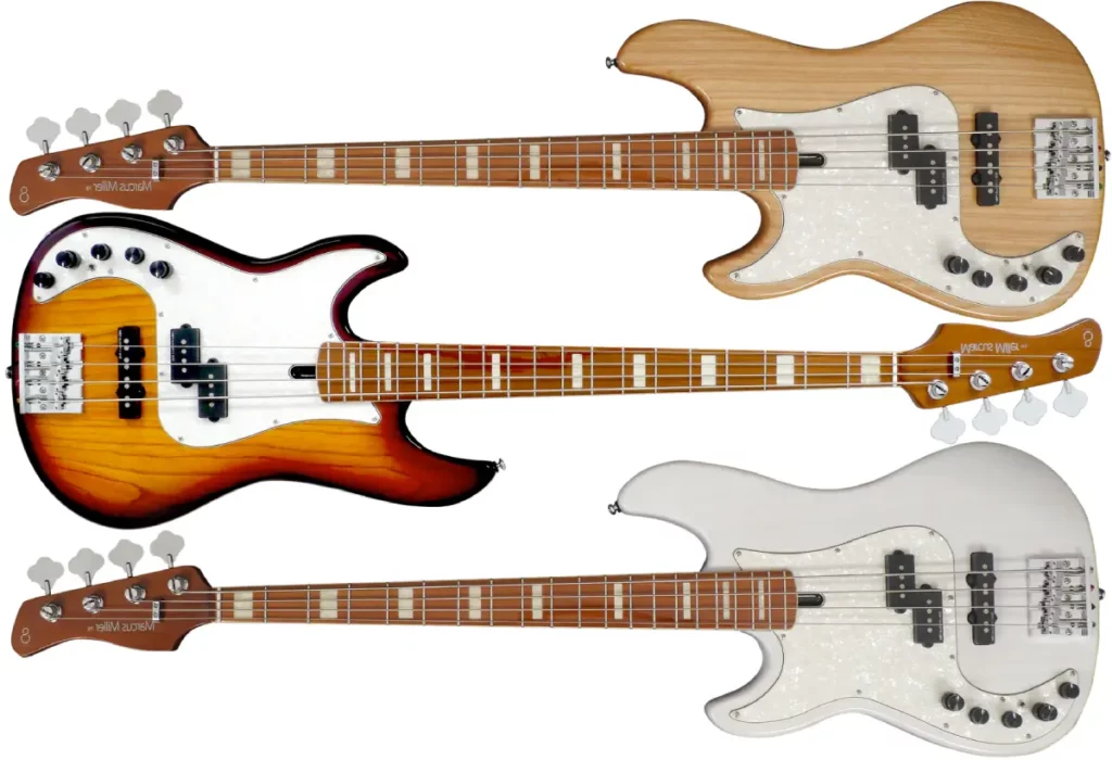 Left Handed Sire Bass Guitars - Marcus Miller P8 LH 4-String - Available in 3 finishes; Natural, Tobacco Sunburst, or White Blonde