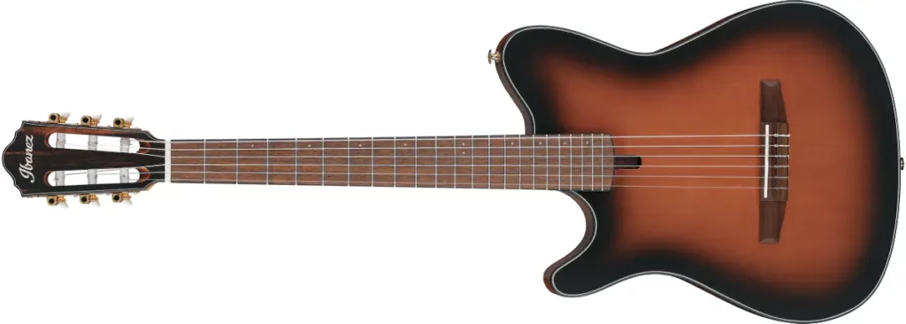 Left Handed Ibanez Guitars - Ibanez FRH10NL Brown Sunburst Flat
