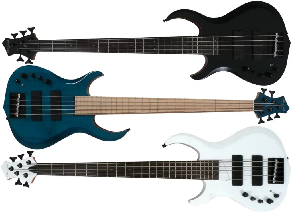 Left Handed Sire Bass Guitars - Marcus Miller M2 LH 5-String - Available in 3 finishes; Transparent Black, Transparent Blue, or White Pearl