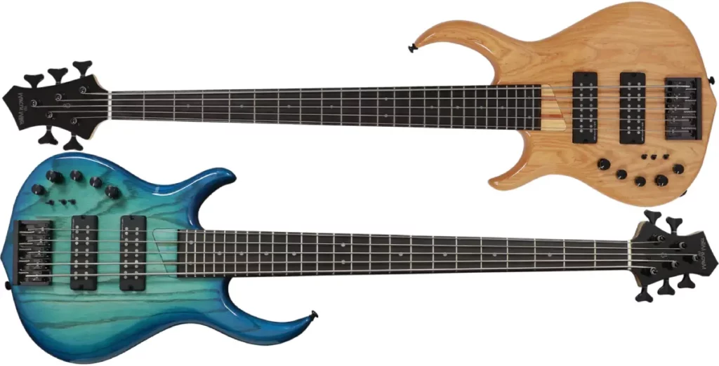 Left Handed Sire Bass Guitars - Marcus Miller M5 LH 5-String - Available in 2 finishes; Natural or Transparent Blue