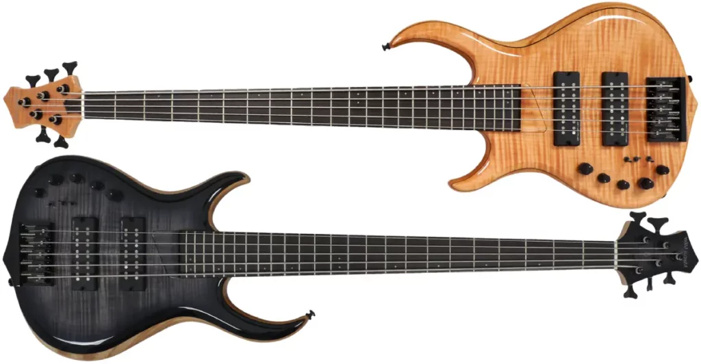 Left Handed Sire Bass Guitars - Marcus Miller M7 Ash LH 5-String - Available in 2 finishes; Natural, or Transparent Black