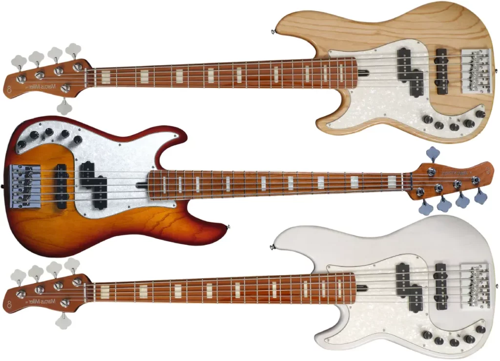 Left Handed Sire Bass Guitars - Marcus Miller P8 LH 5-String - Available in 3 finishes; Natural, Tobacco Sunburst, or White Blonde