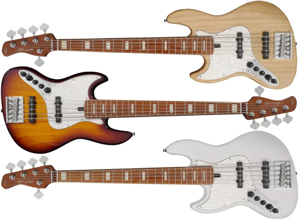 Left Handed Sire Bass Guitars - Marcus Miller V8 LH 5-String - Available in 3 finishes; Natural, Tobacco Sunburst, or White Blonde