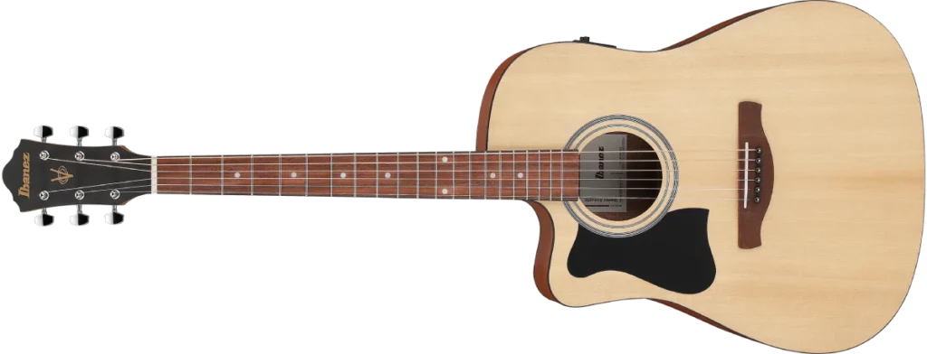 Left handed Ibanez Guitars - V40LCE acoustic guitar (Open Pore Natural)