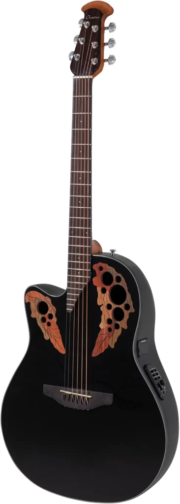 Left Handed Ovation Guitars - Celebrity Elite CE44L Mid Cutaway (Black)