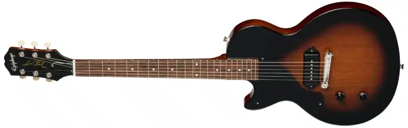 Left Handed Epiphone Guitars - Les Paul Junior in Vintage Tobacco Sunburst finish