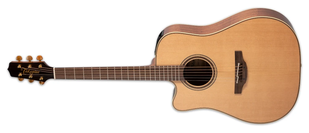 Left Handed Takamine Guitars - A lefty Takamine P3DC-LH acoustic guitar with a natural satin finish.