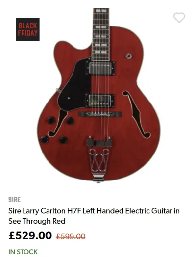 Sire Larry Carlton H7F - ยฃ529.00 at Andertons for Balck Friday
