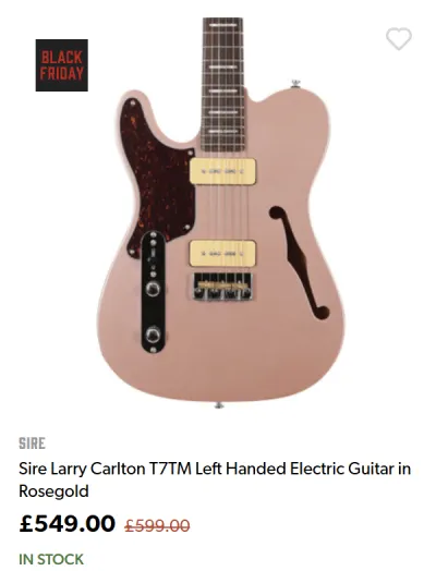 Sire Larry Carlton T7TM - ยฃ549.00 at Andertons for Balck Friday