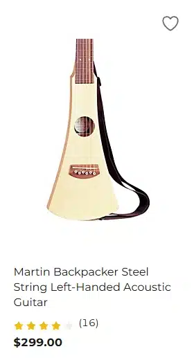 Lefty Martin Backpacker - $299.00 at Guitar Center for Black Friday