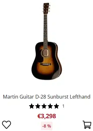 Lefty Martin D-28 (Sunburst) - €3,298 at Thomann for Cyber Week
