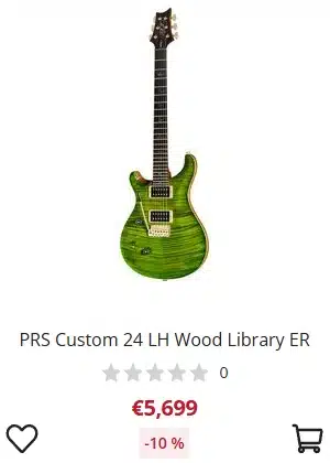 Lefty PRS Custom 24 Wood Library (Eriza Verde) - €5,699 at Thomann for Cyber Week