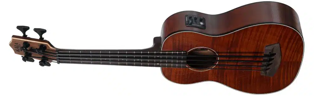 Kala U-Bass Short-Scale Acoustic-Electric Bass Guitar- Exotic Mahogany Uke Bass