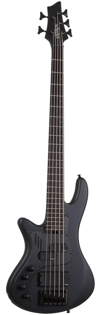 Left Handed Schecter Bass Guitars - Schecter Stiletto-5 Stealth Pro LH