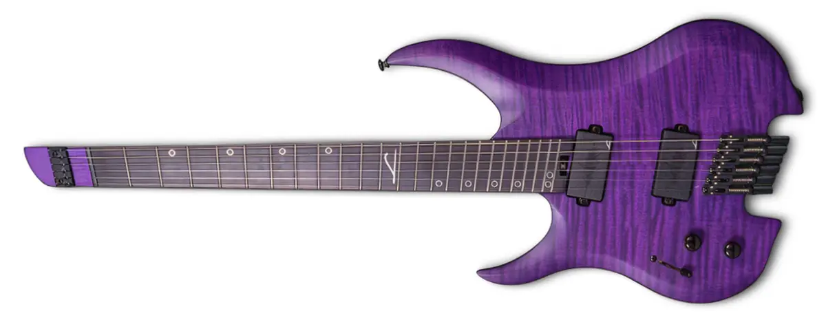 Left Handed Legator Guitars - A left handed Legator G6FSS-LH in a Purple Flame finish