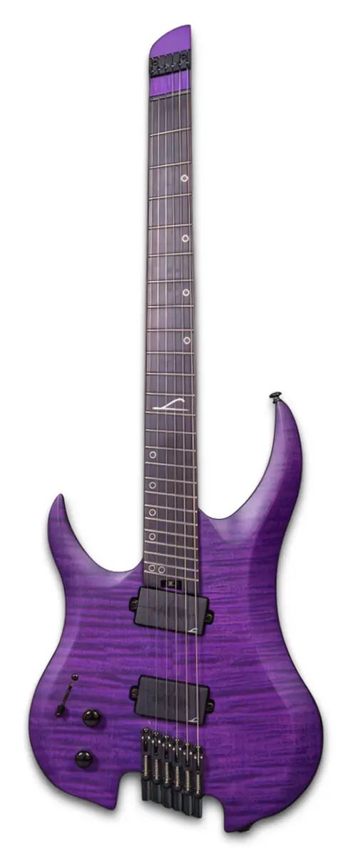 Left Handed Legator Guitars - A left handed Legator G6FSS-LH in a Purple Flame finish
