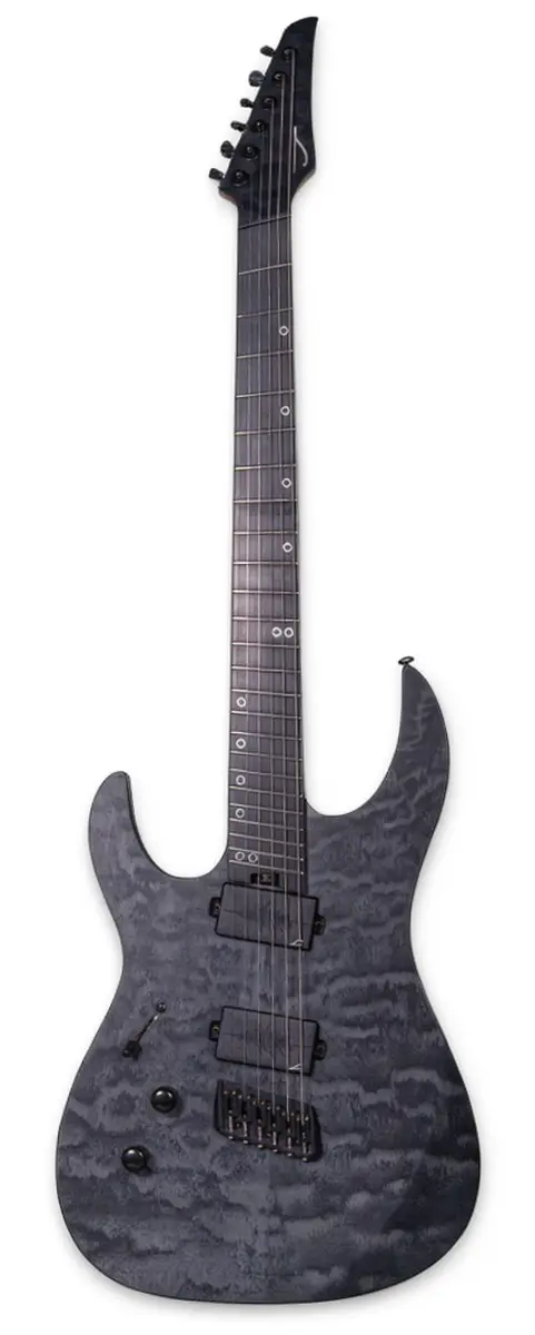 Left Handed Legator Guitars - A left handed Legator N6FSS-LH in a Black Flame finish