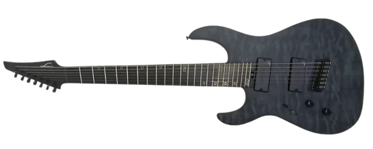 Left Handed Legator Guitars - A left handed Legator N7FSS-LH in a Black Flame finish