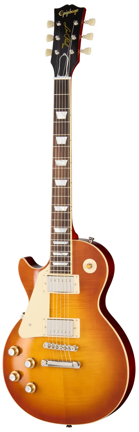 Left Handed Epiphone Guitars - A left handed Epiphone Inspired by Gibson Custom 1960 Les Paul Standard Reissue with an Iced Tea Burst finish