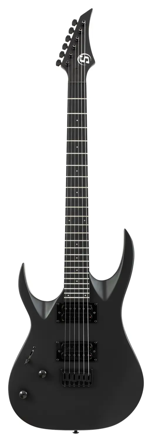 A left handed Solar AB4.6C S by Solar with a carbon black matte finish